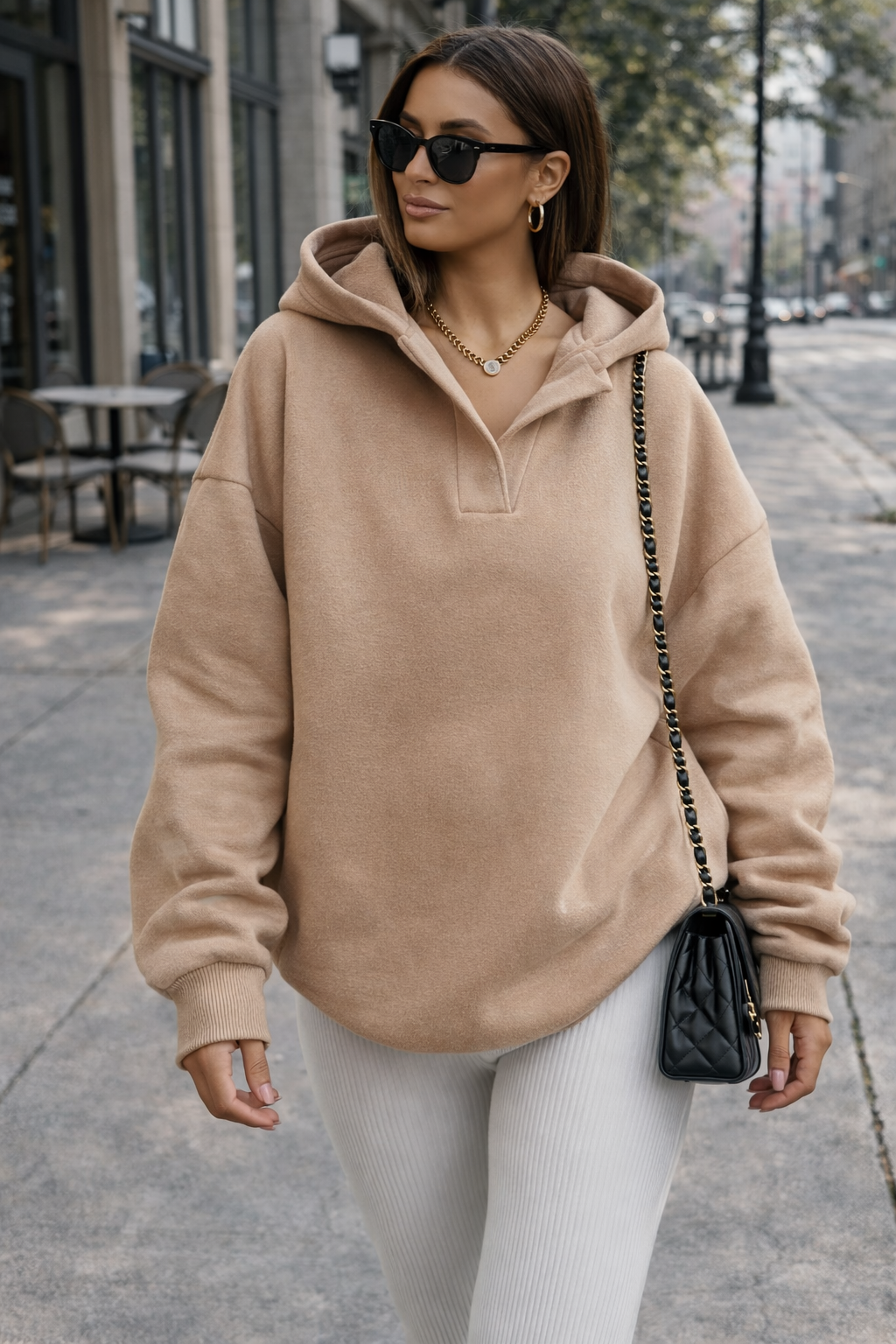 Apricot Aura Luxe Hoodie